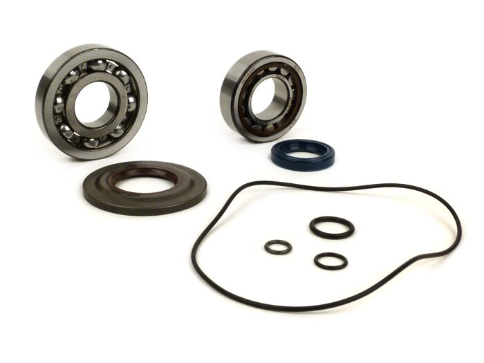 Bearing and oil seal set for crankshaft -OEM QUALITY- Vespa T5 (125cc) VNX5T - metal