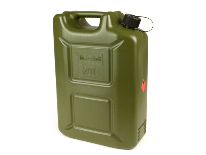 Benzine jerrycan 20L -HÜNERSDORFF PROFI- olijfkleurig
