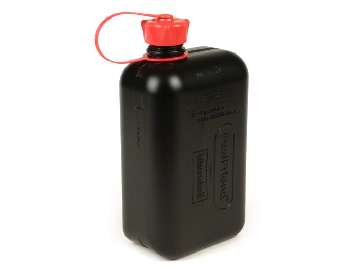 Benzine jerrycan 2L (2000ml) -HÜNERSDORFF Fuel Friend BIG- zwart