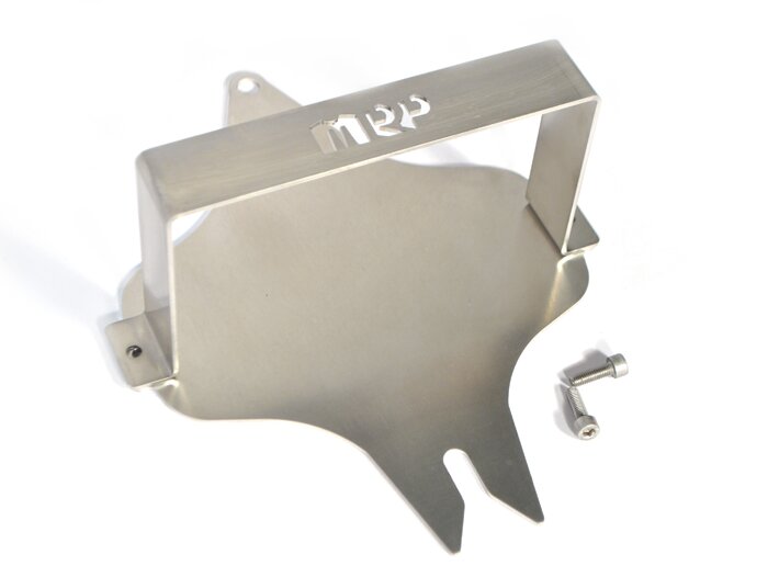 Support bidon d’essence (Fuel Friend BIG 2000ml) pour porte roue de secours avant -MRP- Vespa Smallframe, Largeframe de 10 pouces