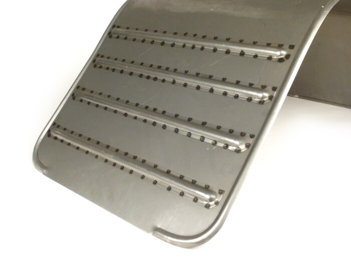 Reparación panel suelo + protector piernas -CALIDAD OEM- Vespa V98 4° (1946-47 -18079), V1-V22