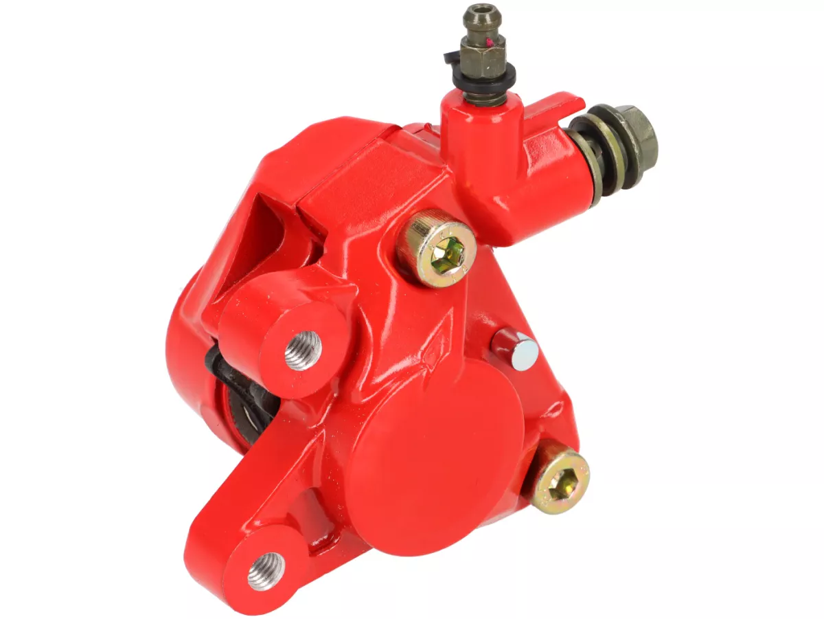 Voorremklauw rood-OEMKWALITEIT BREMBO / GRIMECA Style- Aprilia SR 50, Gilera Runner 50 (-2005), Piaggio TPH, NRG,Peugeot Speedfight1, Speedfight2, X-Fight, Yamaha Aerox (YQ50/L), BW's, Jog R, JogRR, MBK Booster, Nitro (YQ50/L), MachG