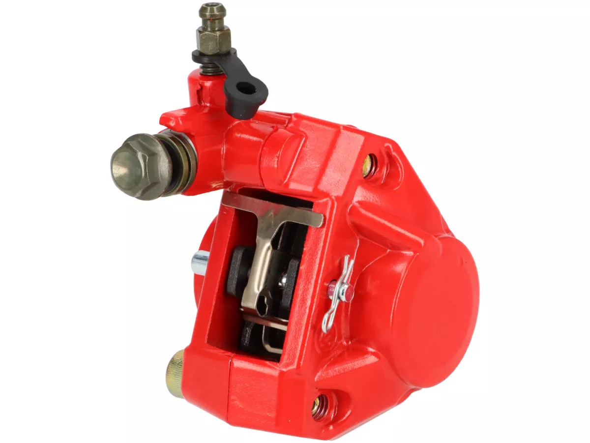 Voorremklauw rood-OEMKWALITEIT BREMBO / GRIMECA Style- Aprilia SR 50, Gilera Runner 50 (-2005), Piaggio TPH, NRG,Peugeot Speedfight1, Speedfight2, X-Fight, Yamaha Aerox (YQ50/L), BW's, Jog R, JogRR, MBK Booster, Nitro (YQ50/L), MachG