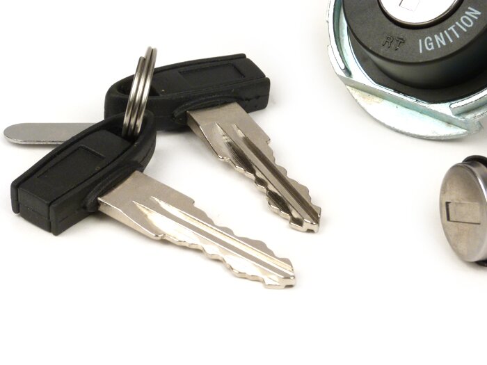 Lock set -OEM QUALITY- Aprilia Sportcity, Derbi Boulevard, Gilera Runner (-2005), Piaggio Beverly, Carnaby, Fly, Hexagon LX, LXT, GT, GTX, Liberty, NRG Power, Skipper, TPH (-2010), X7, X8, X9, X9 Evo, X10, ZIP 2, Vespa ET, ET4, LX, LXV, S