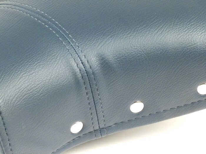 Saddle set -OEM QUALITY front and rear- large frame - with rivest on the side - blue