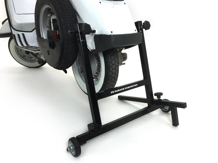 Montagestandaard V2 -PX GARAGE Nienburg- Vespa PX, T5 125cc, Rally, TS, SS180, GS160