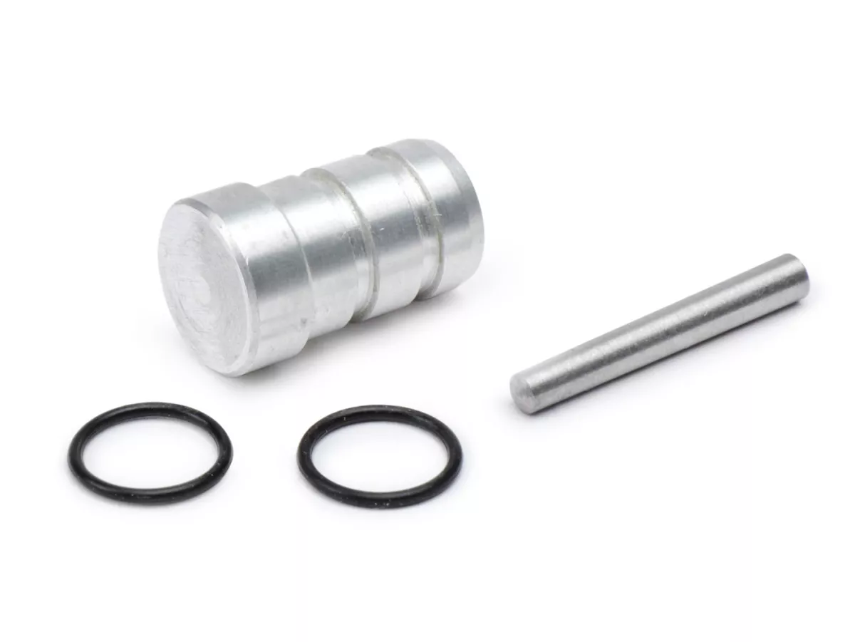 Oliepomp plug met O-ringen -OEM KWALITEIT- Vespa PX80, PX125, PX150, PX200, T5 125cc, Cosa125-200 - Aluminium