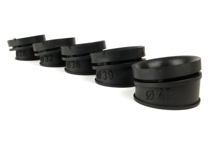Filtro aria -MARCHALD Power Double Layer- Ø=100mm x 170mm, larghezza attacco Ø=28-32-36-39-43mm - Rosso