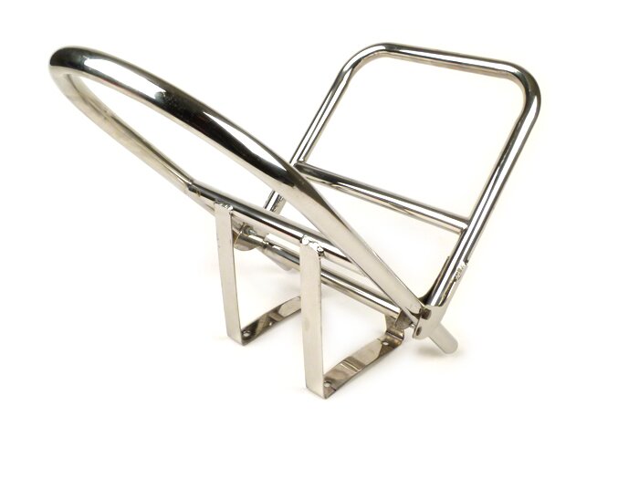 Rear rack, fold down -ULMA Style- Lambretta LI (series 1-2), TV (series 1-2) - stainless steel