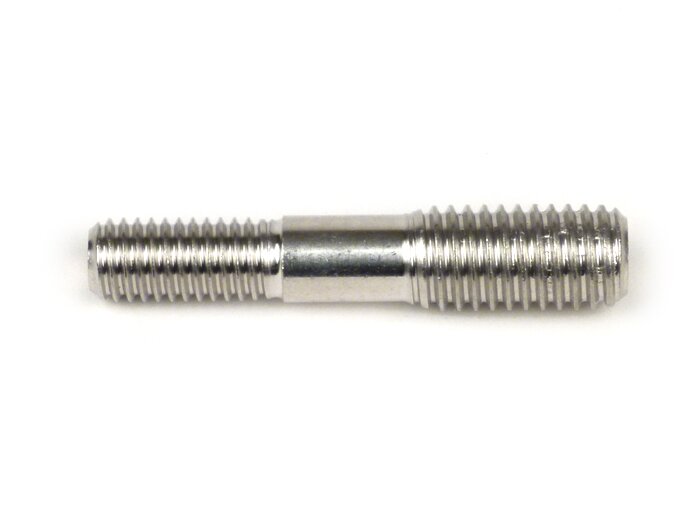 Goujon -MB DEVELOPMENTS M8/M10- (utilise pourpot d'échappement/Couvercle de chaine Lambretta LI, LIS, SX, TV, DL, GP) - acier inoxydable