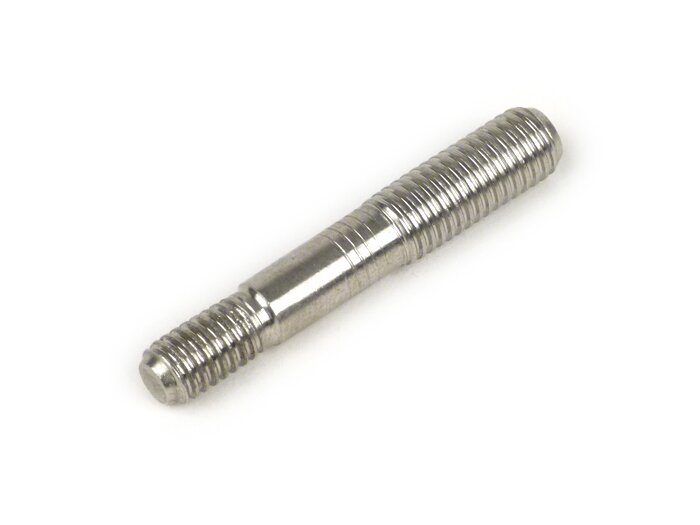 Stud -MB DEVELOPMENTS M6/M7 - (used for exhaust tail pipe clamp / chaincase cover Lambretta LI, LIS, SX, TV, DL, GP) - stainless steel