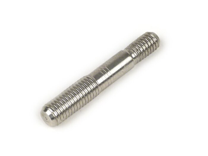 Stud -MB DEVELOPMENTS M6/M7 - (used for exhaust tail pipe clamp / chaincase cover Lambretta LI, LIS, SX, TV, DL, GP) - stainless steel