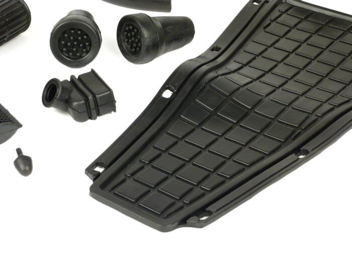 Juego de piezas de goma -IMPORT-parts- Vespa PX (-1984) - Negro