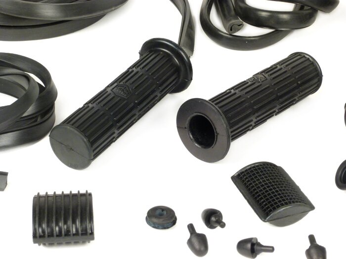 Juego de piezas de goma -IMPORT-parts- Vespa PX (-1984) - Negro