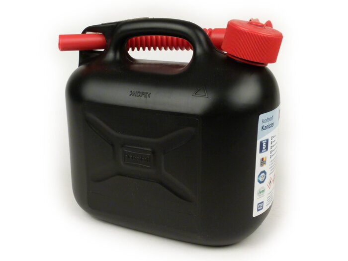 Benzine jerrycan 5L -HÜNERSDORFF PREMIUM (UN)- zwart