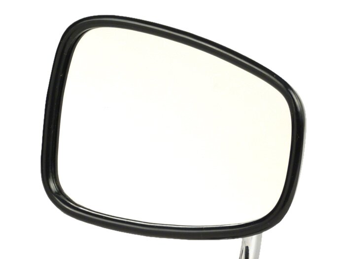 Mirror Handlebar Ends -VICMA- trapezoidal shape, Ø=125x95mm, chrome, stem length 120mm - lhs/rhs