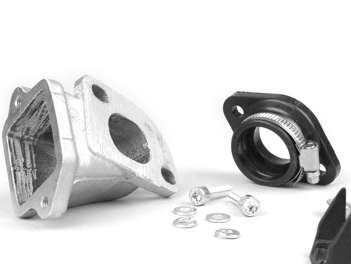 Collecteur d'admission / Collecteur d'admission à membrane - Membrane LTH - Lambretta 125-225 cm³ - AW = Ø 34 mm (carburateur Ø 28-30 mm - PHBH, VHSH, PWK28, TMX30, Smartcarb 26-28)