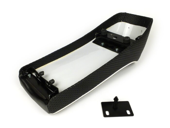 Seat -SELLERIA TREZZI- Lambretta LI, LI S, SX, TV, DL, GP - black - (waffle look)