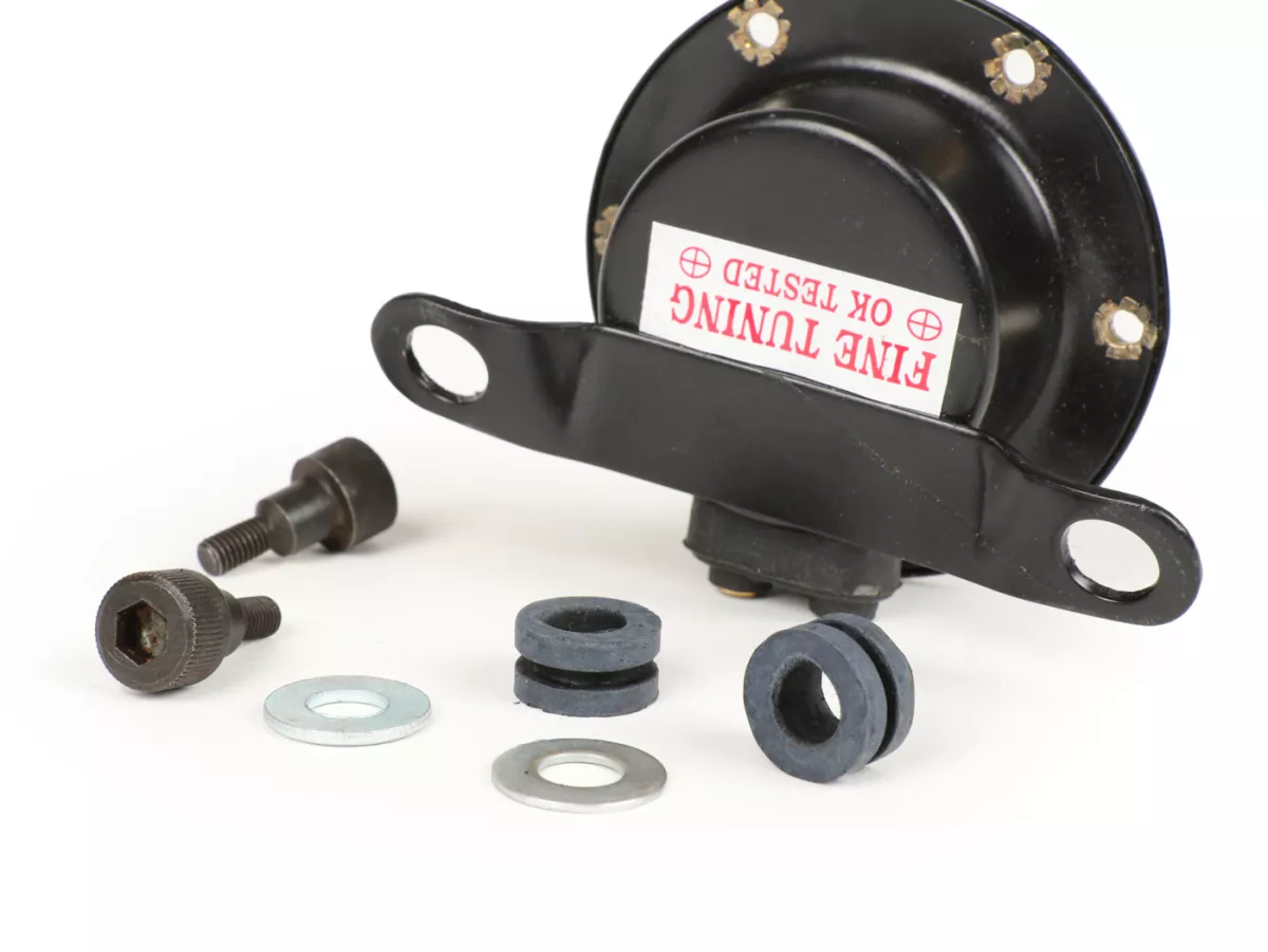 Avvisatore acustico (cicalino) -QUALITÀ OEM 6V/12V AC- Lambretta LI, LIS, SX, TV (Serie 2-3), DL, GP -Nero