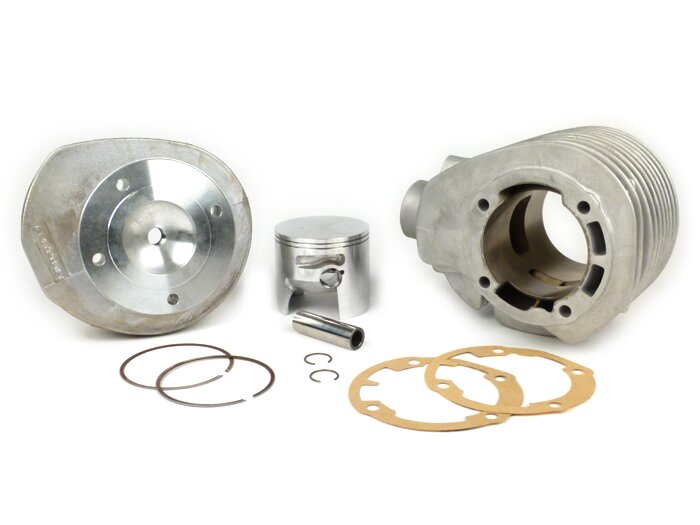 Cylinder -QUATTRINI M232, Ø=72mm, stroke=57mm, con rod lenght=126mm,  232 cc- Vespa Rally200, PX200, Cosa200 - special crankshaft necessary