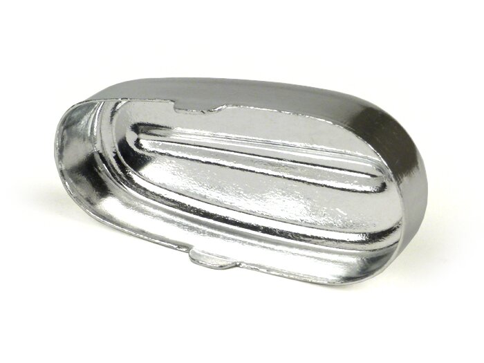 Swingarmdeksel -OEM KWALITEIT- Vespa V50, ET3, PV125 - aluminium, chroom