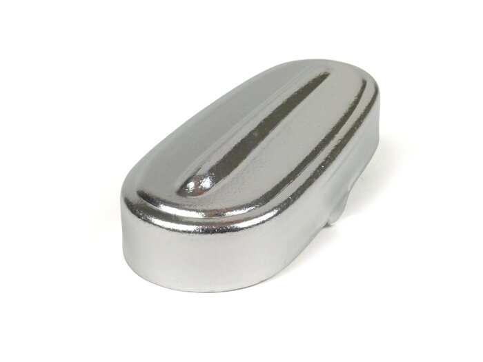 Swingarmdeksel -OEM KWALITEIT- Vespa V50, ET3, PV125 - aluminium, chroom