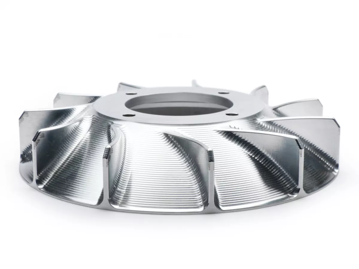 Waaier - Ventilatorwiel - Ventilatorbeschermkap -MMW Aluminium CNC voor Vespatronic- Vespa PX, Cosa, Rally, Sprint, GT, GTR, Super