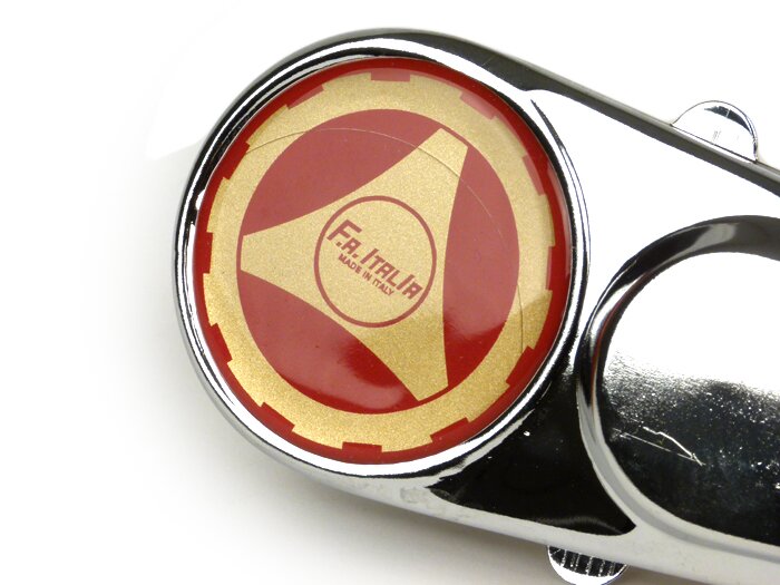 Fork link cover -FA ITALIA- Vespa 1954-1979 - red