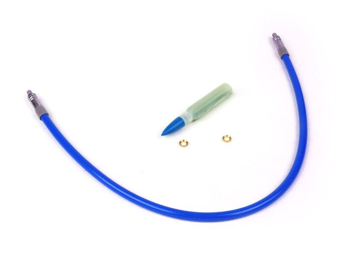 Latiguillo de freno -SPIEGLER MODULAR (sin racores)- Vespa, Lambretta - azul - 500mm