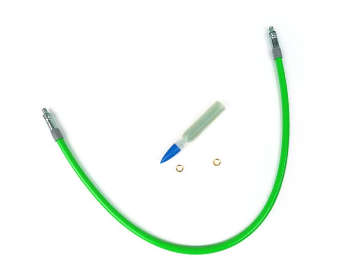 Latiguillo de freno -SPIEGLER MODULAR (sin racores)- Vespa, Lambretta - verde - 500mm