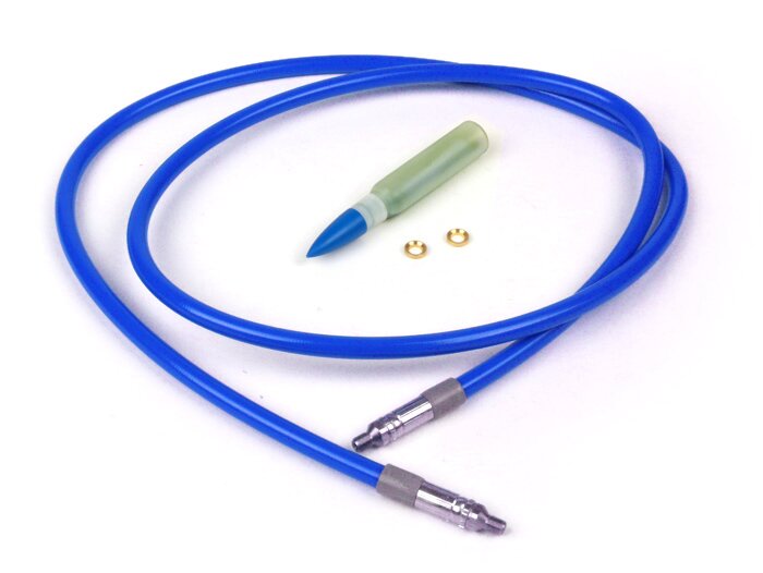 Latiguillo de freno -SPIEGLER MODULAR (sin racores)- Vespa, Lambretta - azul - 1200mm