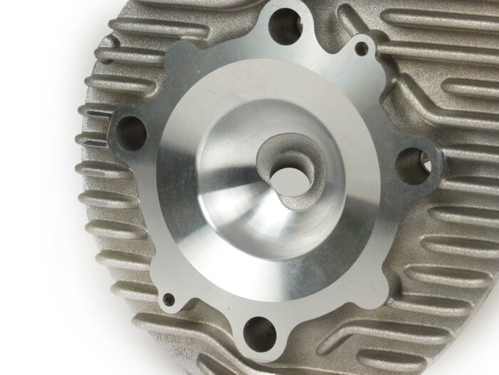 Culata -POLINI 207 / 210 ccm para cigüeñal de carrera larga 60mm- Vespa PX200, Rally200 - Ø=68,5mm - Compensación de carrera mediante espaciador de culata