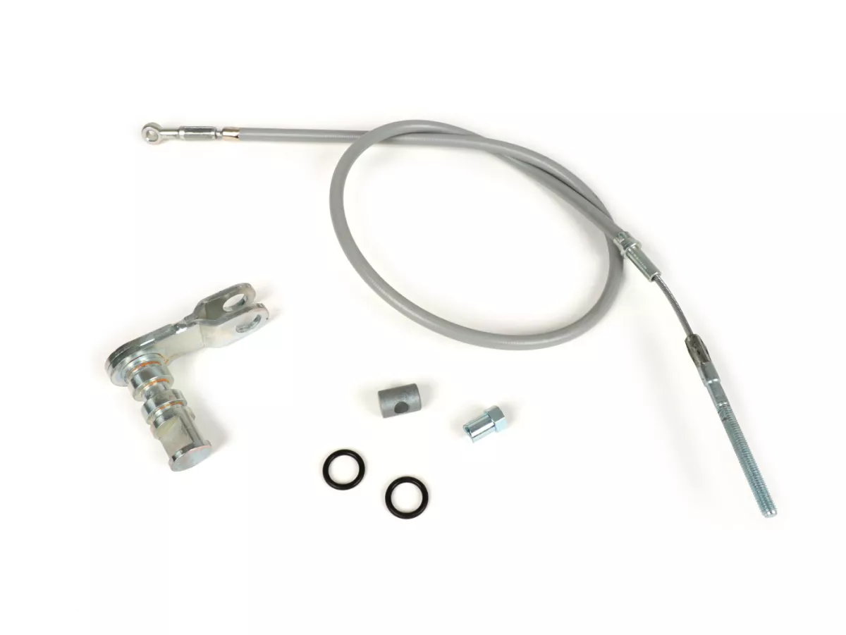 Brake cable set -BGM ORIGINAL- Vespa PK S/XL/XL2 - conversion to adjustable brake cable with thread