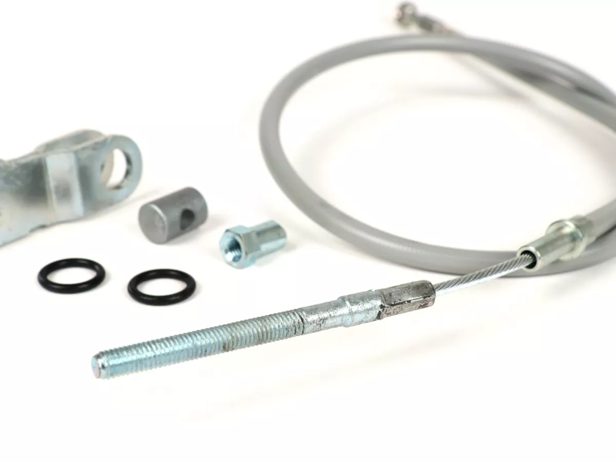 Brake cable set -BGM ORIGINAL- Vespa PK S/XL/XL2 - conversion to adjustable brake cable with thread