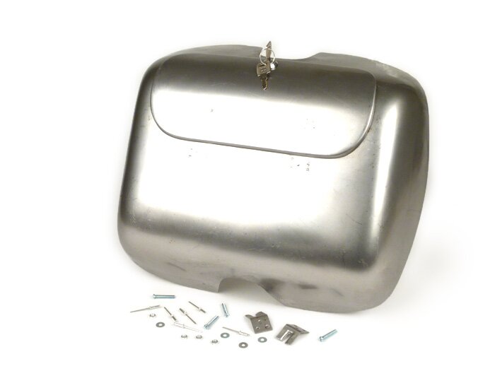 Glove box -IMPORT- conversion Vespa PX to VBB/GS160 -oiled bare metall