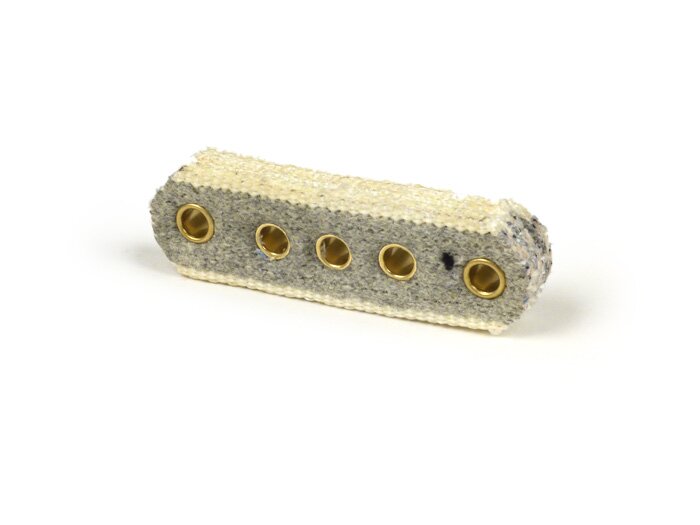 Anti-vibration felt support block for HT coil -CASA LAMBRETTA- Lambretta LI, TV (1957-1964) - Made in Italy