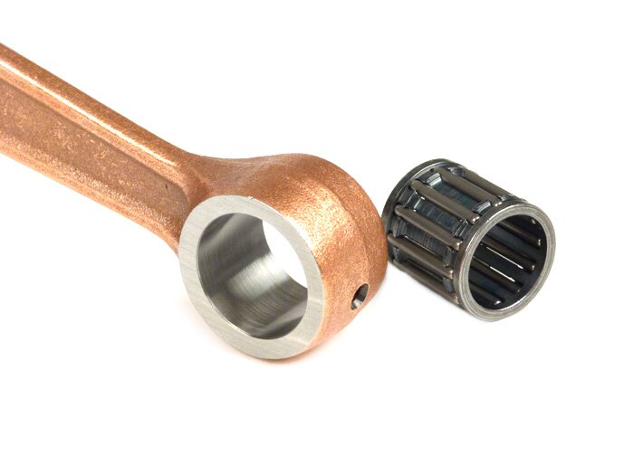 Crankshaft -STOFFI direct intake, full circle web, stroke=57mm, reinforced conrod=110mm, conrod pin Ø=18mm, gudgeon pin  Ø=15mm (needle bearing), conrod small end width 13mm- Vespa 150cc VB1T, VGL1T, VL1, VL2, VL4