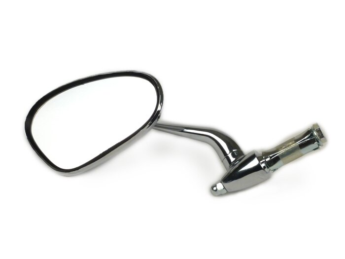 Rétroviseur du guidon -BUMM- réniforme, Ø 115x70mm, chrome, longueur levier 100mm - links