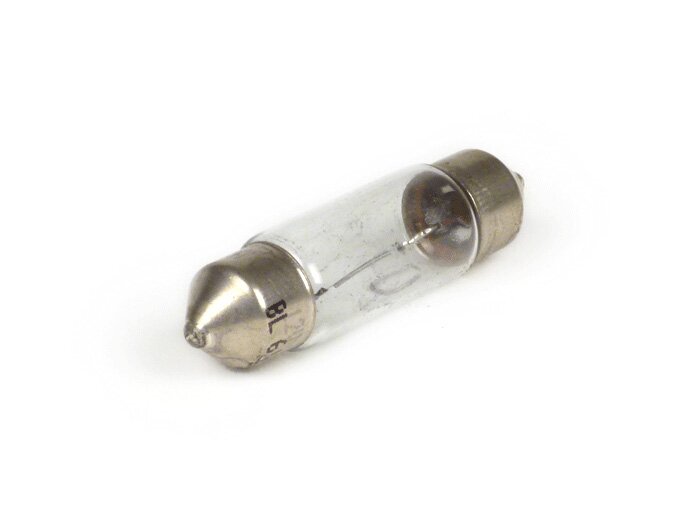 Soffitte -SV8,5 11x38mm- 6V 10W - Blanco
