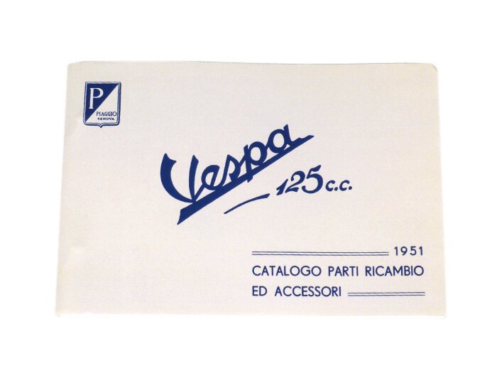 Buku katalog suku cadang -VESPA- Vespa 125 (1951) - Italia