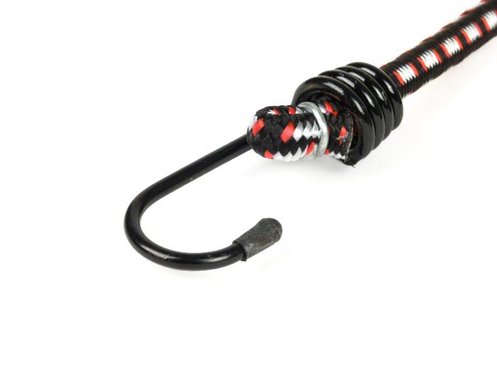 Rubberen riem -SCOOTER CENTER- L=60cm, rubberØ=8mm, met haak, universeel voor bagagedrager en bagagebeugel