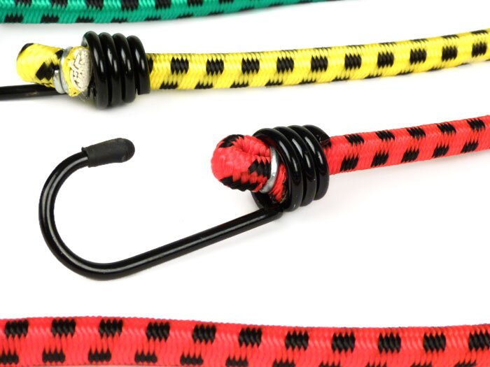 Expander, spanrubberset - spanrubberset -SCOOTERCENTER- 2x 30cm, 2x45cm, 2x 30cm, 2x45cm, 2x 60cm, met haak, universeel voor bagagedrager en bagagebeugel
