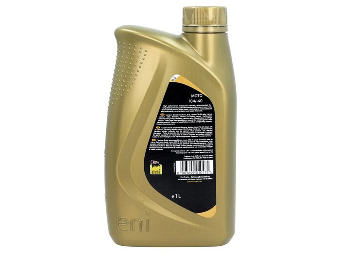 Aceite - Aceite de motor -ENI (AGIP) I-Ride PG- 4 tiempos SAE 10W-40 sintético - 1000ml