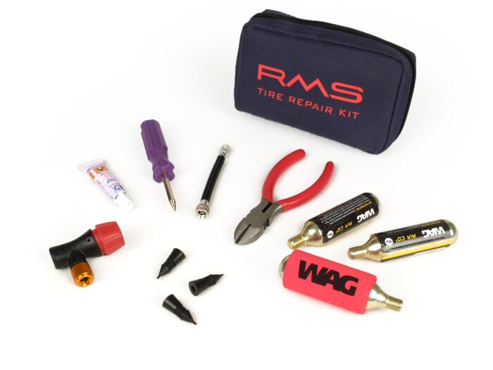 Kit de reparación de pinchazos para neumáticos sin cámara -RMS- 11 uds.
