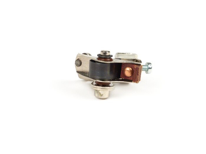 Kontak pengapian -EFFE, pendek, baut pemandu Ø = 7.0mm- Motovespa 125N (MotorV60M), 125S (MotorV60MS), 125N (MotorV101M), 150S (MotorV201M), 125L (MotorV101M), 150L (MotorV202M), 150F (MotorV203M), 125N (Motor542M), 150S (Motor502M), 150Sprint (Motor04M),