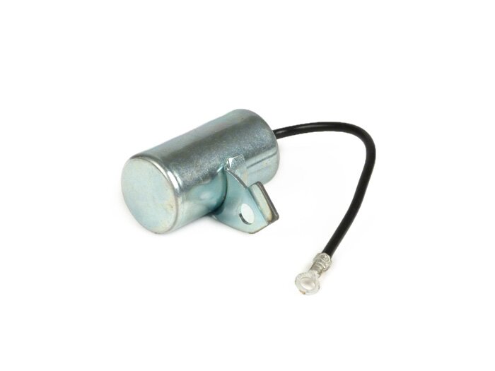 Capacitor -EFFE-, Ø=18mm, 1-wire (eyelet)- Motovespa 125N (engine V60M), 125S (engine V60MS), 125N (engine V101M), 150S (engine V201M), 125L (engine V101M), 150L (engine V202M), 150F (engine V203M), 125N (engine 542M), 150S (engine 502M), 150Sprint (engin