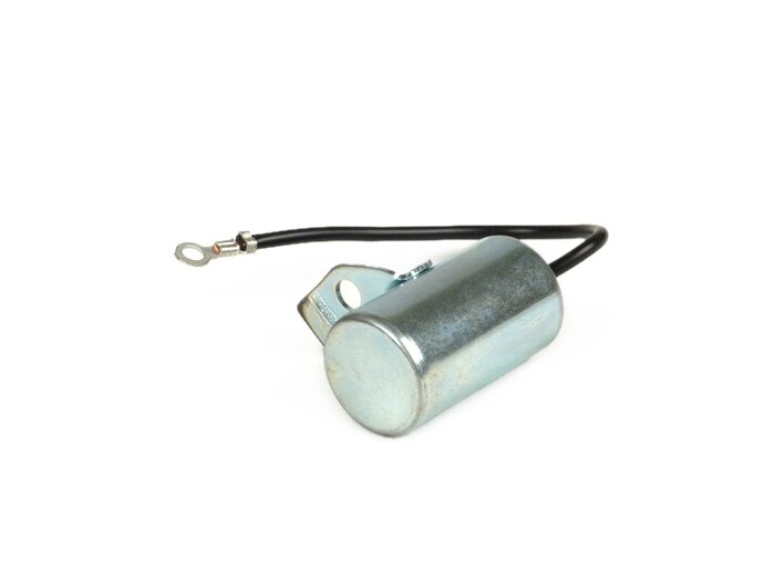 Capacitor -EFFE-, Ø=18mm, 1-wire (eyelet)- Motovespa 125N (engine V60M), 125S (engine V60MS), 125N (engine V101M), 150S (engine V201M), 125L (engine V101M), 150L (engine V202M), 150F (engine V203M), 125N (engine 542M), 150S (engine 502M), 150Sprint (engin