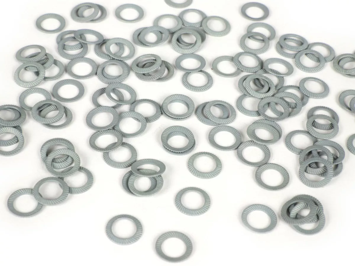 Rondella di tensione - Rondella Schnorr - Rondella di sicurezza -DIN 6796- Acciaio per molle, zincato - M6 - 100 pezzi