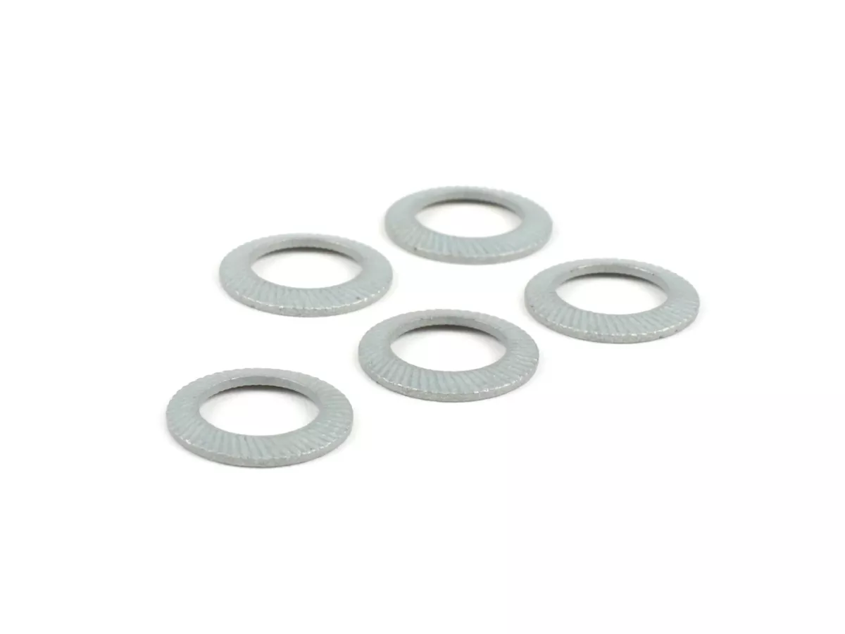 Trekring - Schnorr ring - Borgring -DIN 6796- Veerstaal, gegalvaniseerd - M7 - 5 stuks