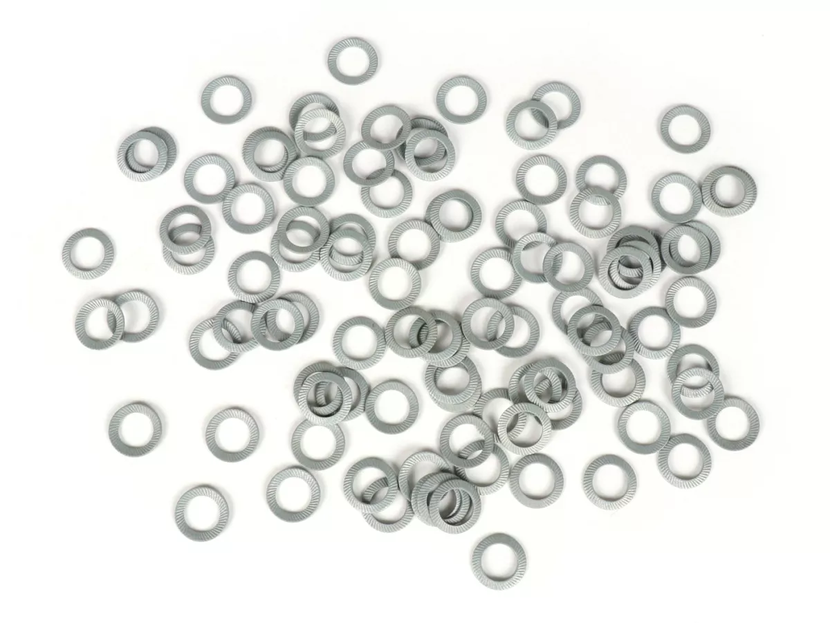 Trekring - Schnorr ring - Borgring -DIN 6796- Veerstaal, gegalvaniseerd - M8 - 100 stuks